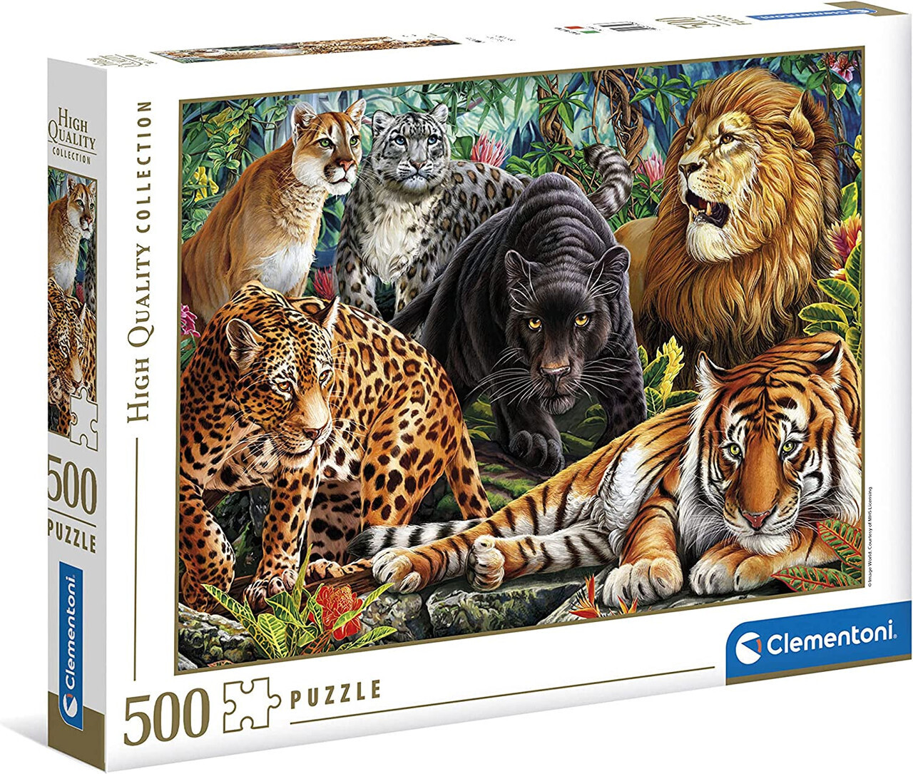 Buy Clementoni - Wild Cats Puzzle 500pc