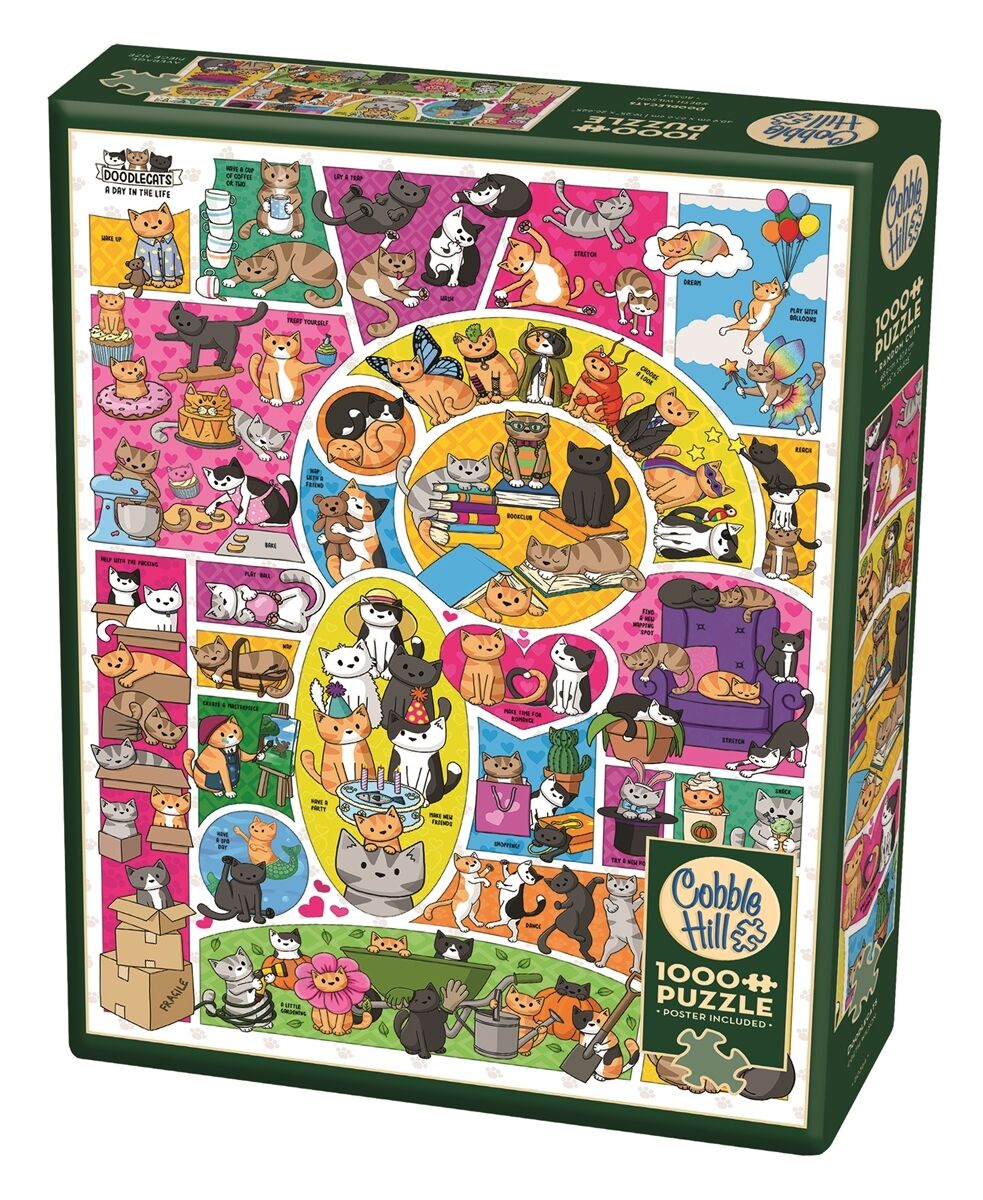 Buy Cobble Hill DoodleCats Puzzle 1000pc