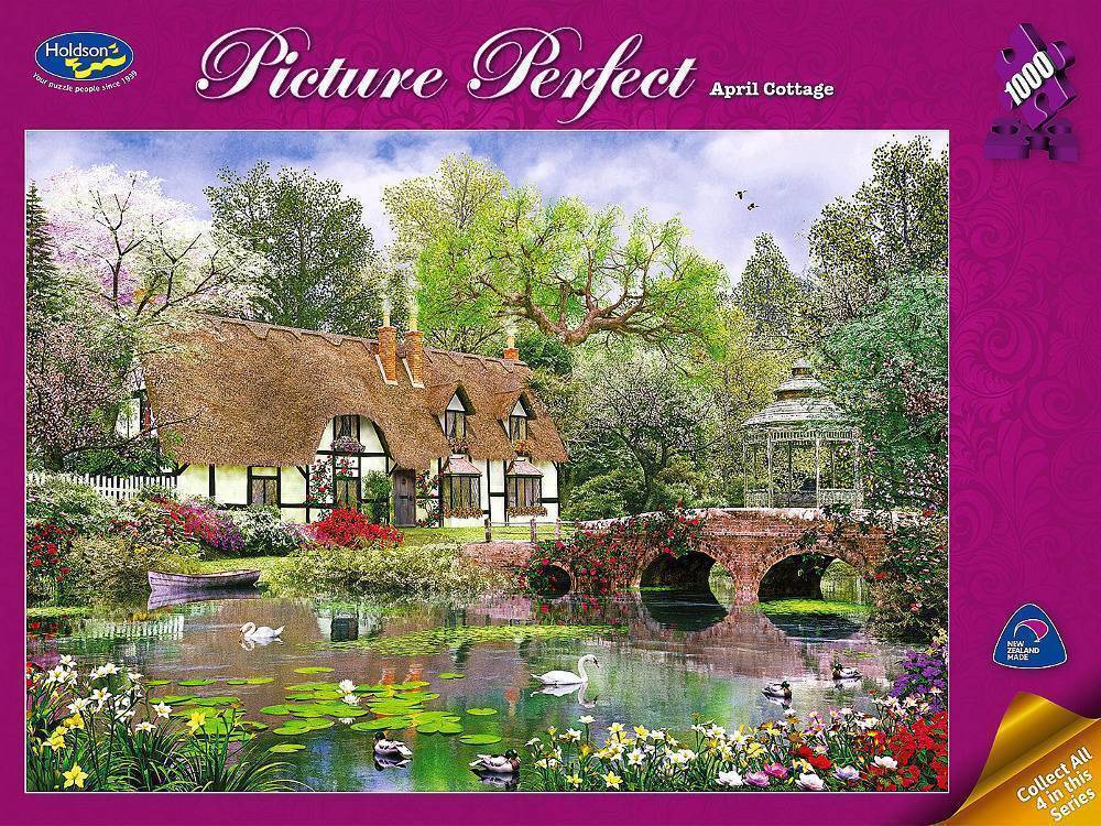 Buy Holdson Picture Perfect April Cottage Puzzle 1000pce