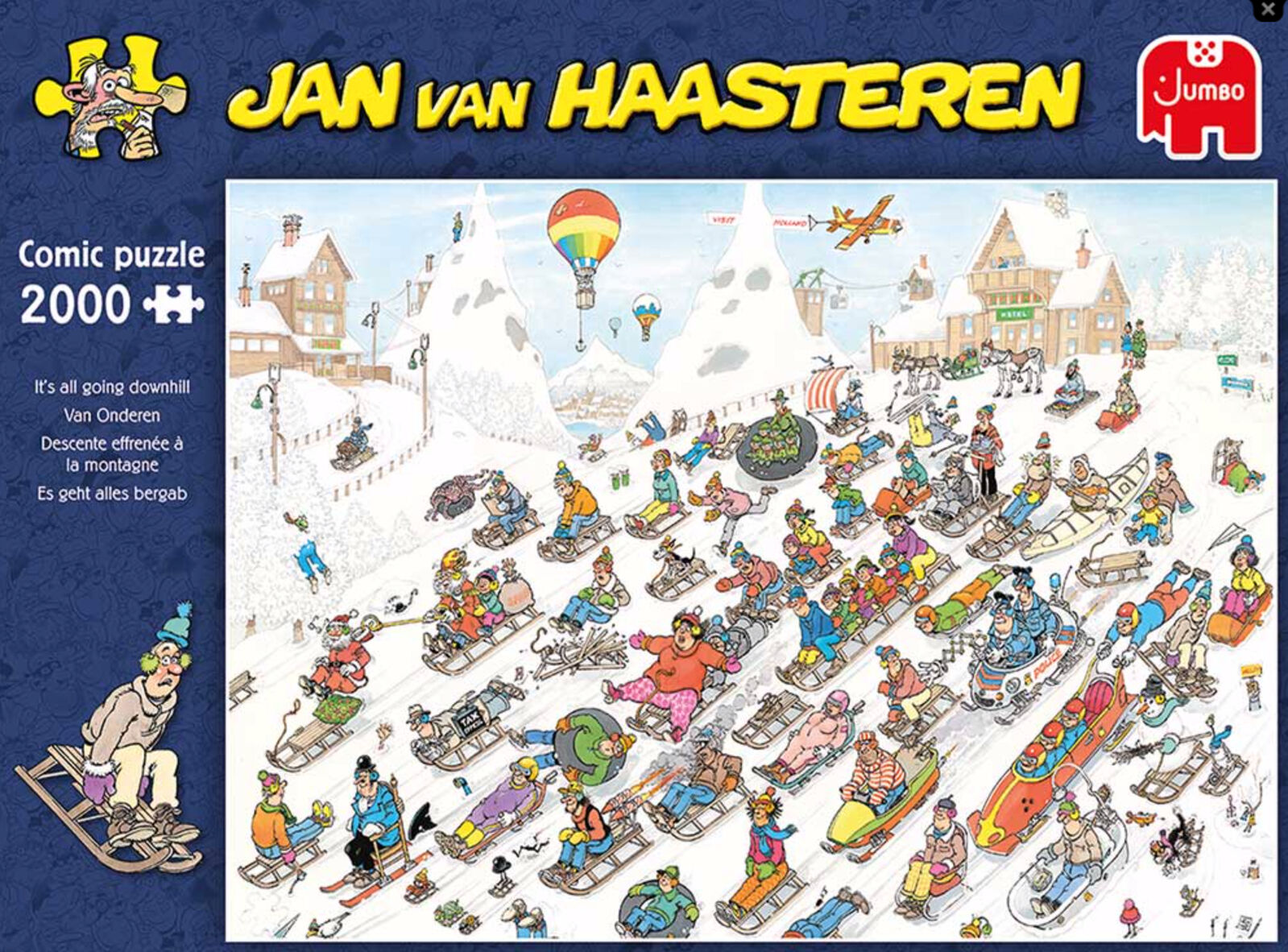 Buy Jumbo Jan Van Haasteren It's All Going Downhill Puzzle 2000pc