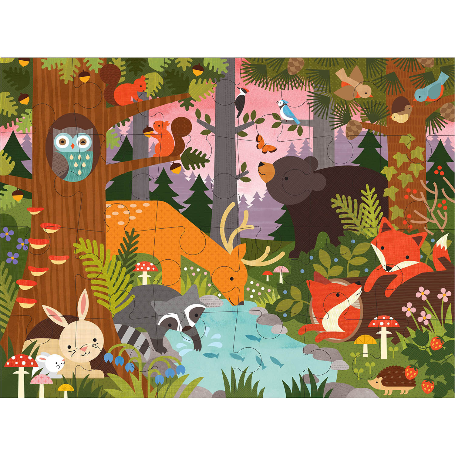 Buy Petit Collage Floor Puzzle Enchanted Woodland 24pc