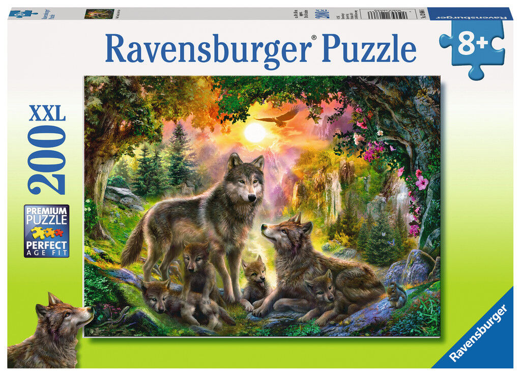 Buy Ravensburger Wolf Family In The Sun Puzzle 200pc