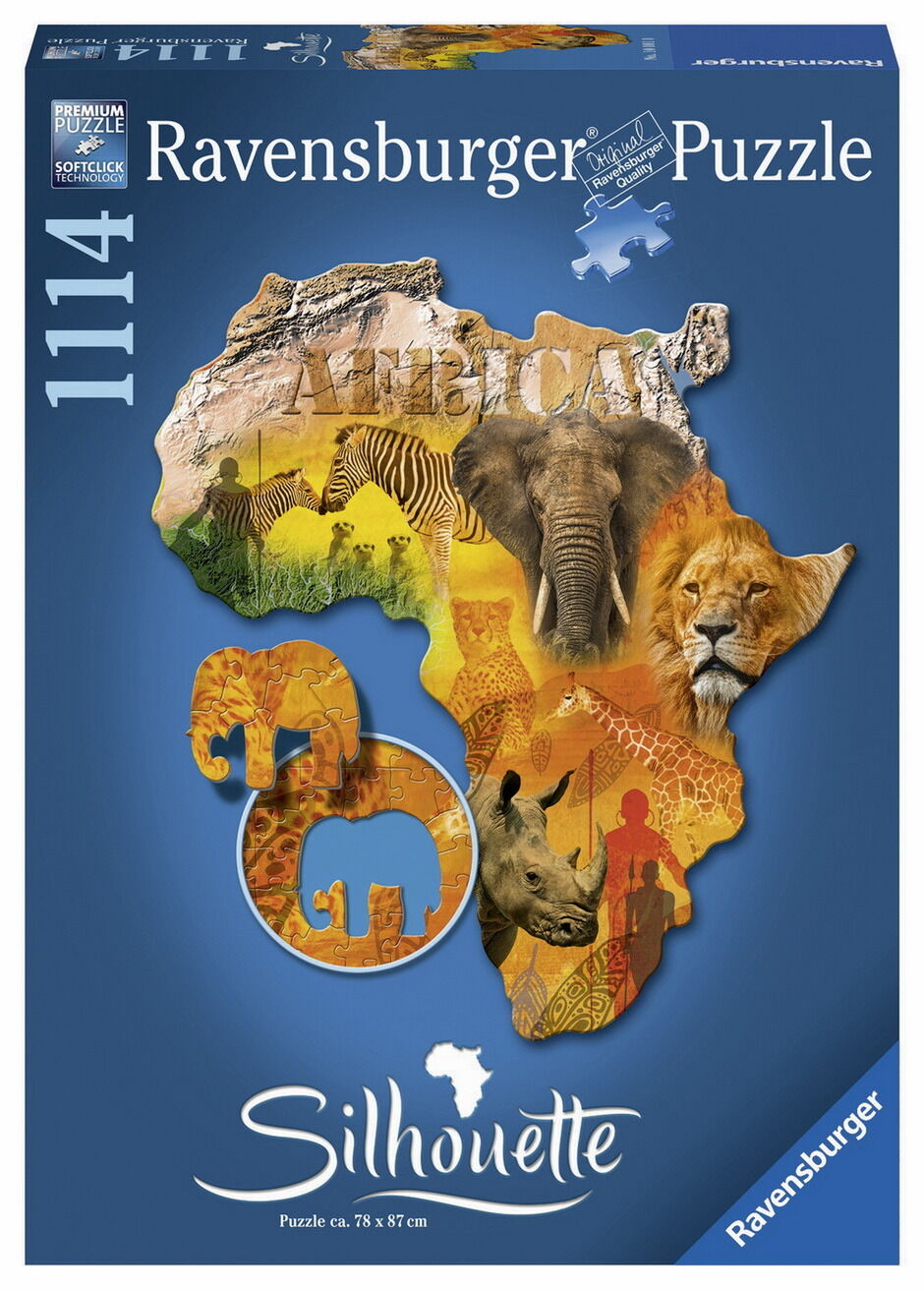 Buy Ravensburger Silhouette Puzzle Africa 1114pce