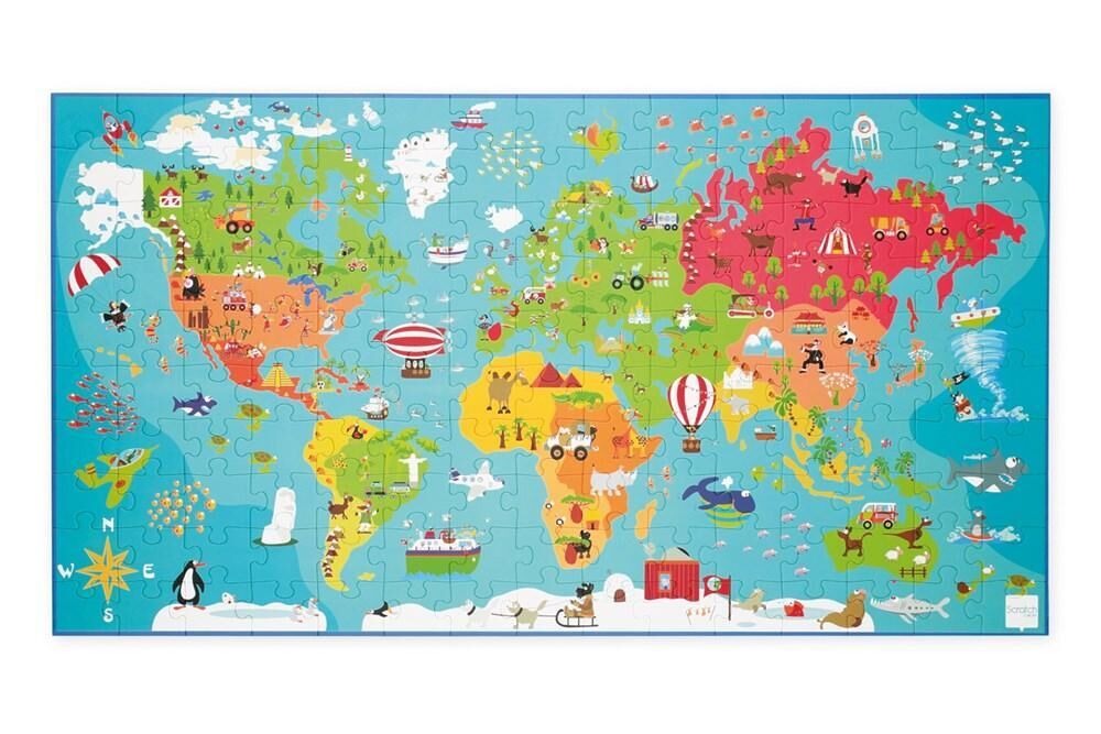 Buy Scratch Europe World Map Puzzle 150pc
