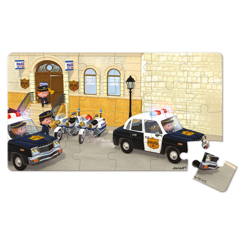 Buy Janod Police Car Puzzle