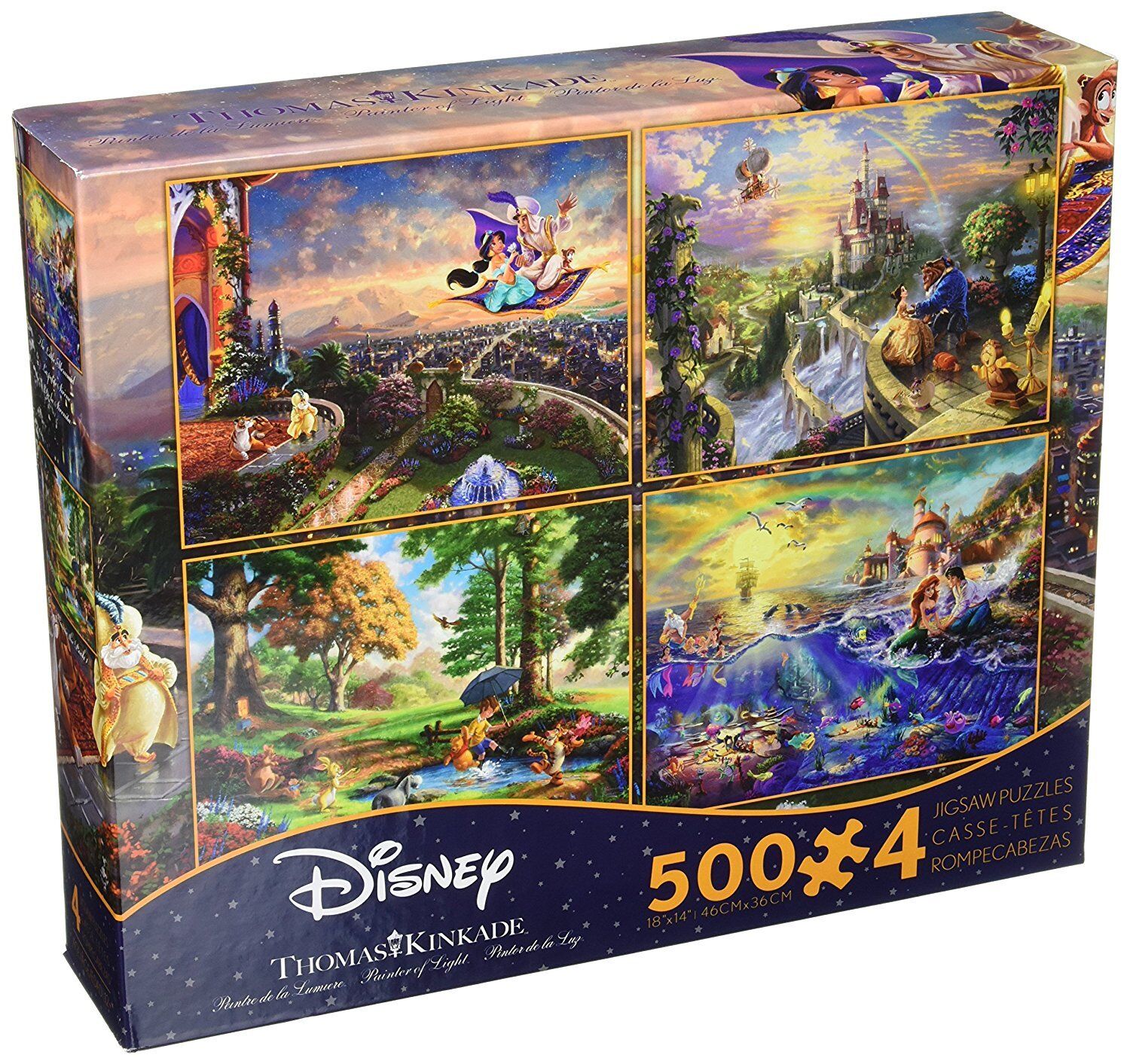 Buy Ceaco Thomas Kinkade Disney Dreams 4 In 1 Multipack Puzzles 500pc