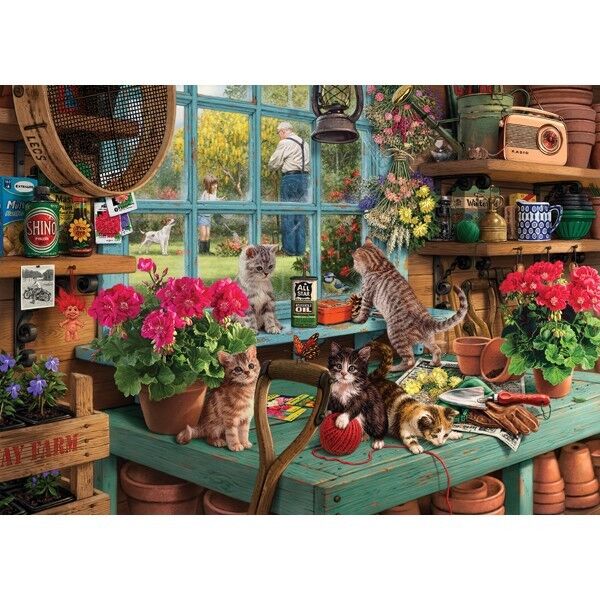 Ravensburger Puzzle 500 Pièces – Un Matin Dans La Serre, Format 49x36 Cm, Adultes Et Enfants Dès 12 Ans, Finition Mat Antireflet, Fabriqué En Allemagne, FSC, Nature Et Plantes