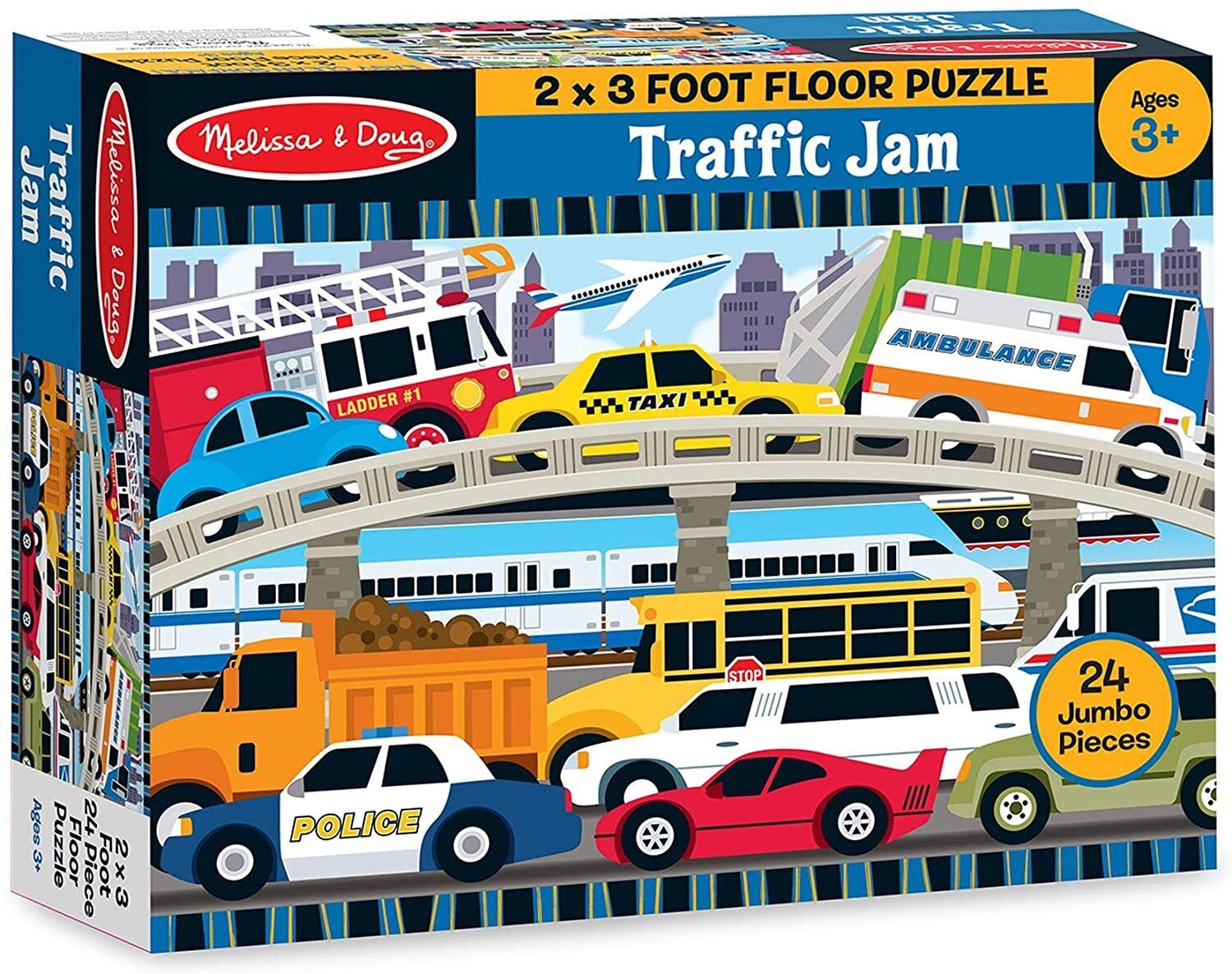 Traffic Jam Floor Puzzle 24 Pieces