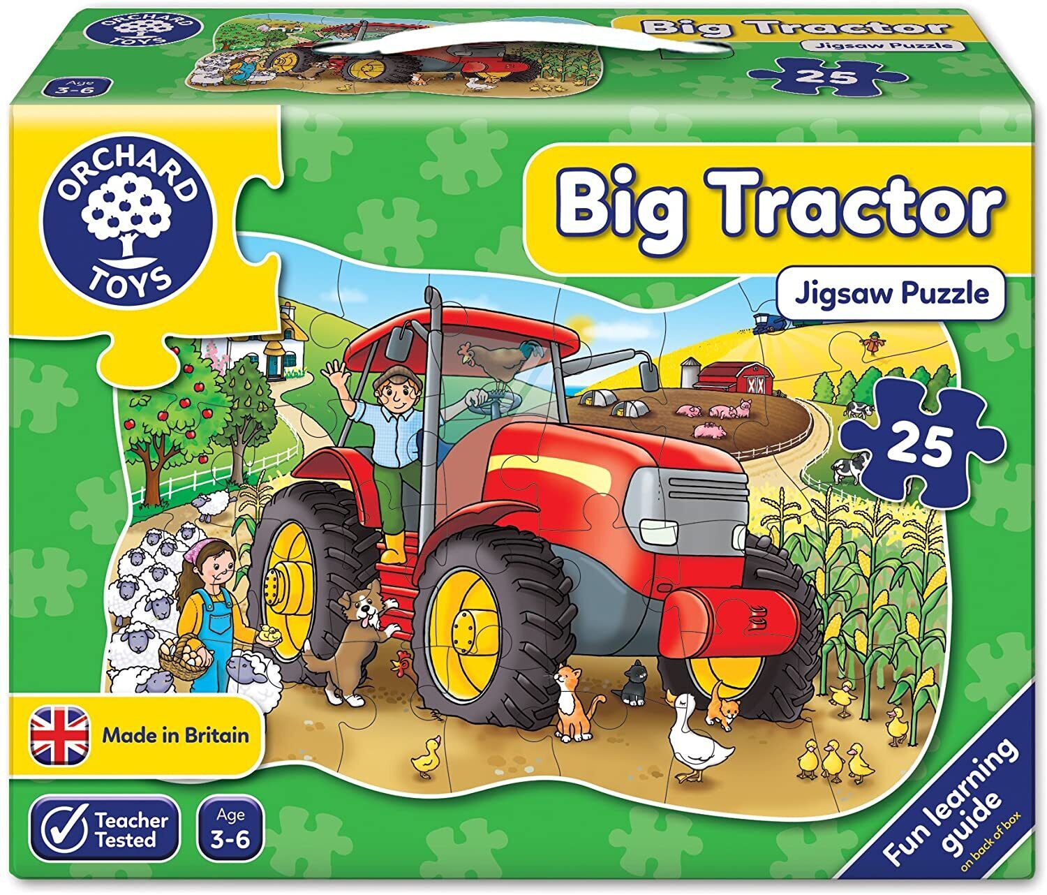 Buy Orchard Toys Big Tractor Shaped Floor Puzzle 25pc