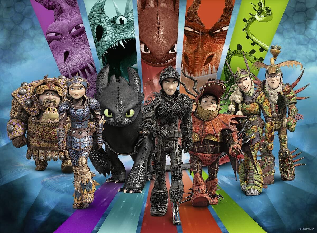 Buy Ravensburger HTTYD 3 Dragons Puzzle 200pc