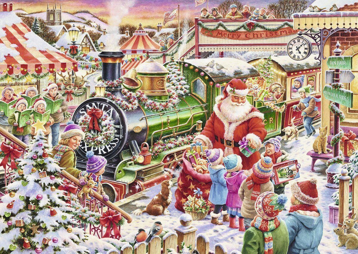 Buy Ravensburger Christmas Train Puzzle 1000pce