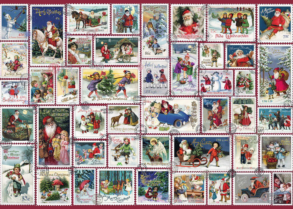 Buy Ravensburger Christmas Wishes Stamps Puzzle 1000pc