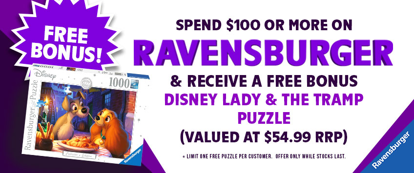 Free Ravensburger Lady & Tramp Puzzle Offer