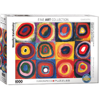Eurographics - Kandinsky, Colour Study of Squares Puzzle 1000pc