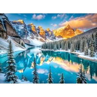 Eurographics - Lake Morraine in Winter Puzzle 1000pc
