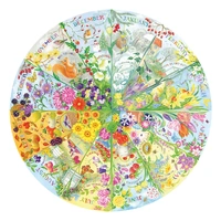 Gibsons - A Year in the Garden Circular Puzzle 500pc