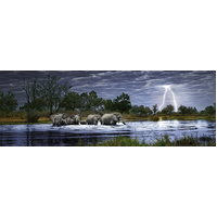 Heye - Von Humboldt, Herd of Elephants Panorama Puzzle 2000pc