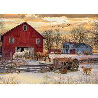 Cobble Hill - Winter on the Farm Puzzle 1000pc