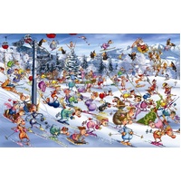Piatnik - Ruyer, Christmas Skiing Puzzle 1000pce
