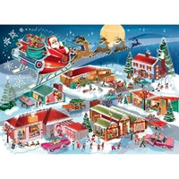 Cobble Hill - Santa's Flyby Family Puzzle 350pc