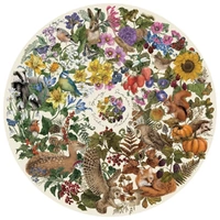 Gibsons - Art File: Nature's Seasons Circular Puzzle 500pc