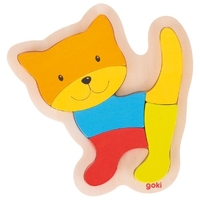 GOKI - Cat Puzzle 6pc