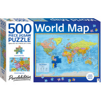 Hinkler - World Map Puzzle 500pce