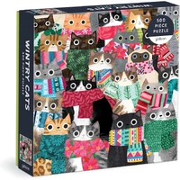 Galison - Wintry Cats Puzzle 500pc