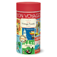 Cavallini - Bon Voyage Travel Puzzle 1000pc