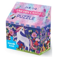 Crocodile Creek - Little Building Unicorn Castle Puzzle 24pc