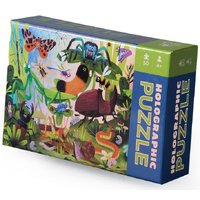 Crocodile Creek - Backyard Bugs Holographic Puzzle 50pc
