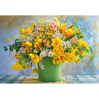 Castorland - Spring Flowers in Green Vase Puzzle 1000pc