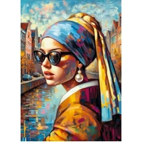 Cherry Pazzi - Girl with a Pearl Puzzle 1000pc