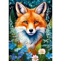 Cherry Pazzi - Red Fox in Flowers Puzzle 1000pc