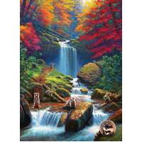 Cobble Hill - Mystic Falls In Autumn Puzzle 1000pc