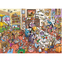 Cobble Hill - Doodletown Thanksgiving Togetherness Puzzle 1000pc