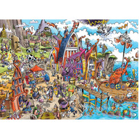 Cobble Hill - Doodletown Viking Village Puzzle 1000pc