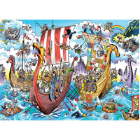Cobble Hill - Doodletown Viking Voyage Puzzle 1000pc