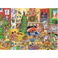 Cobble Hill - Doodletown Catching Santa Puzzle 1000pc