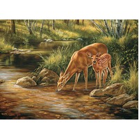 Cobble Hill - Deers Family Puzzle 350pc