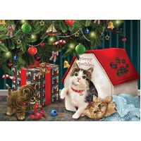 Cobble Hill - Happy Pawlidays Family Puzzle 350pc