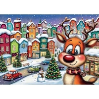 Delfy - Rudolph In Town Puzzle 1000pc
