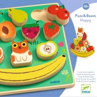 Djeco - Happy Fruit Puzzle & Balancing Game