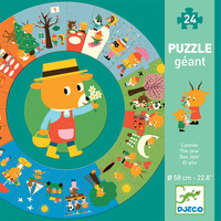 Djeco - The Year Giant Circle Puzzle 24pc