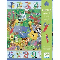Djeco - 1 to 10 Giant Jungle Puzzle 54pc