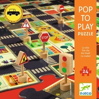 Djeco - City Road Puzzle 24pc
