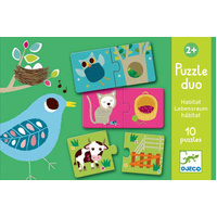 Djeco - Habitat Duo Puzzles