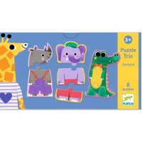 Djeco - Savana Trio Puzzle 