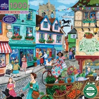eeBoo - Village By The Sea Puzzle 1000pc