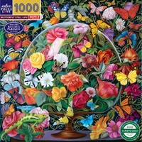 eeBoo - Butterfly Still Life Puzzle 1000pc